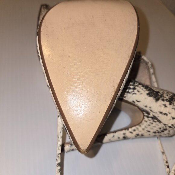 Steve Madden Waarner Women's Snakeskin Ultra High Stiletto Heel Mules Size 8.5 - Picture 10 of 13